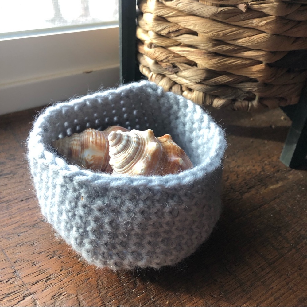 Small Crocheted Basket - Picture 3 of 4
